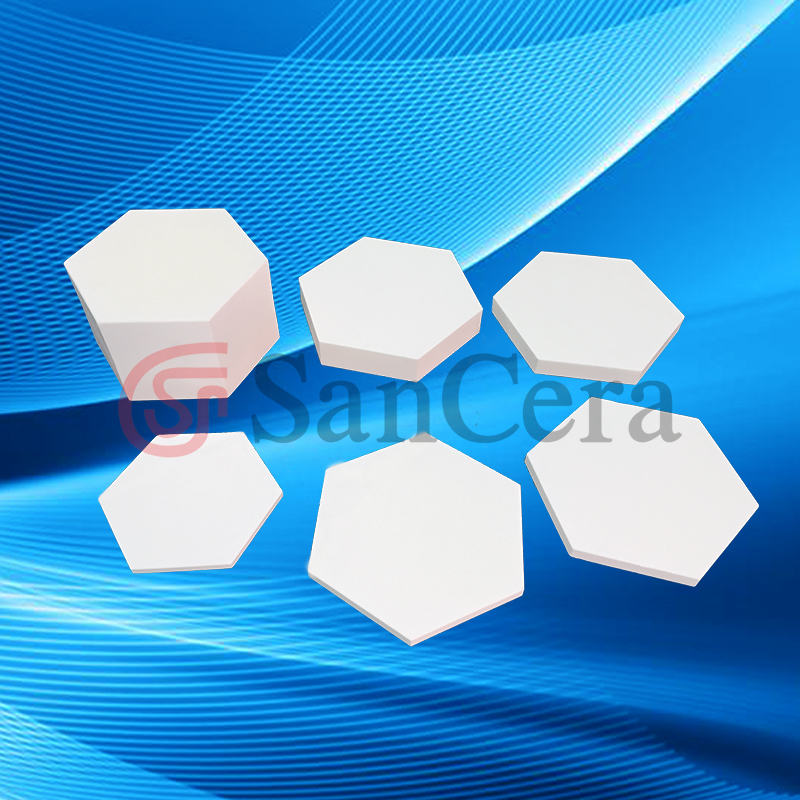 Alumina Ceramics - Hexagonal Half Chip Alumina Ceramics for Bulletproof Vest